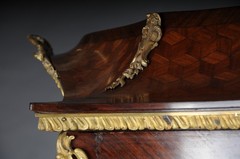 French Louis XV Display Cabinet With Gilded Bronze Napoleon III Paris Wardrobe