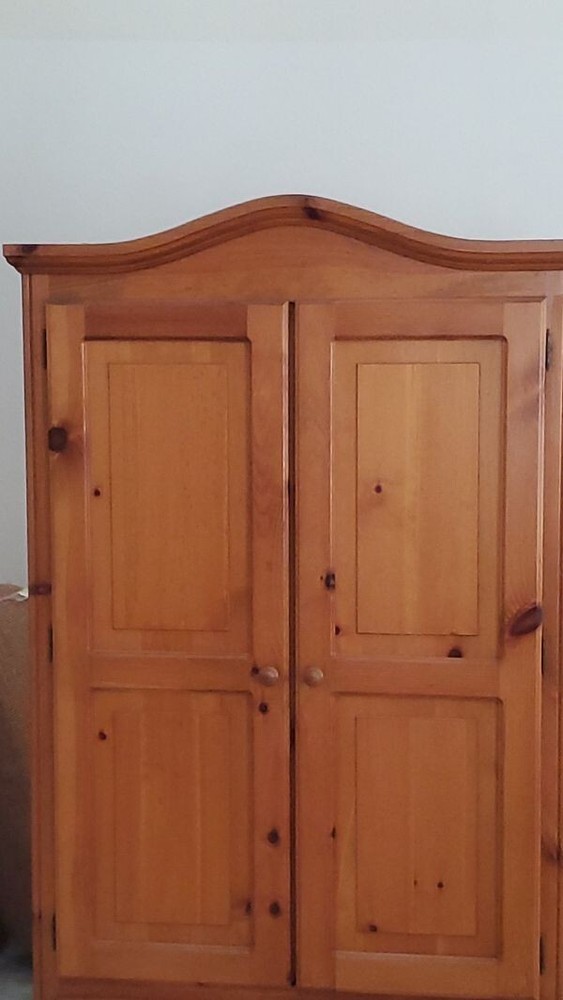 Vintage Large Wooden PINE CABINET