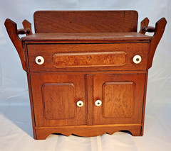 ANTIQUE CHILD SIZE VICTORIAN WASHSTAND WITH TOWEL BARS