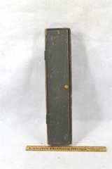 antique cubby box divided 17x4x2.5 old green paint wall shelves 19th original