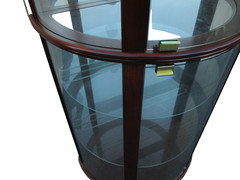 62294 Mahogany Bow Glass Curio China Cabinet HOME MERIDIAN
