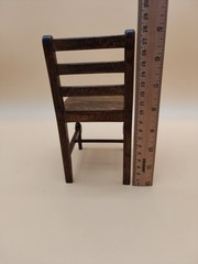 Vintage Apprentice Miniature Dinning Table Handmade Wooden Accessories #2
