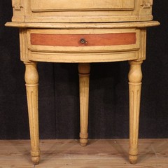 Antique Italian corner cabinet lacquered furniture cupboard Louis XVI 18th cent