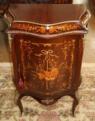 19th Century Victorian Mahogany Inlaid Bronze Mounted Cabinet Attr to RJ Horner
