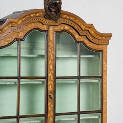 Early 19th Century Dutch Marquetry Inlaid Display Cabinet