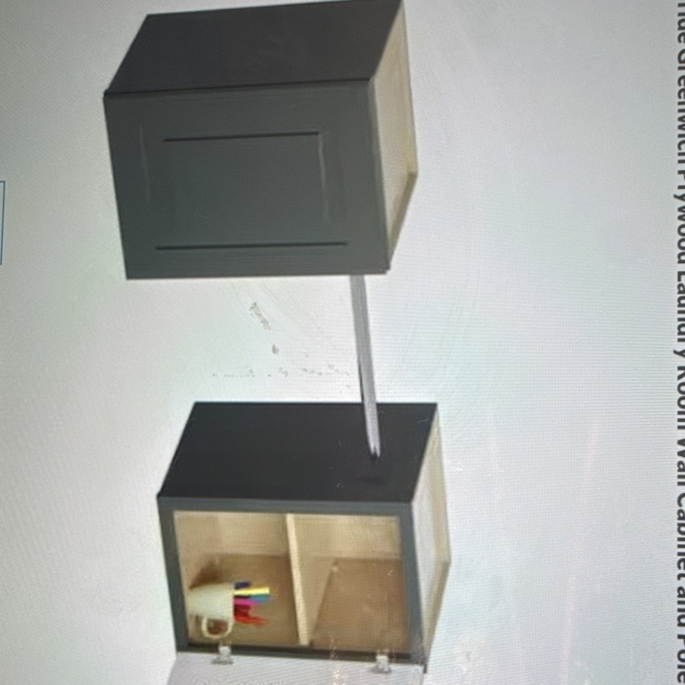 Black Wall Mounted Cabinet 23x12x18, Raised Panel Left Hinge Door