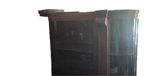 Beautiful oak antique china cabinet with beveled side glasses original finish.