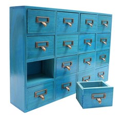 16 Drawers Library Card Catalog Cabinet With Labels Apothecary Cabinet Tabletop