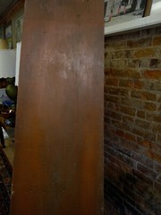 19th Century Red Wash Step Back Shelf