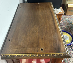 Antique Louis XVI French Walnut Sheet Music Cabinet Entryway Display Storage