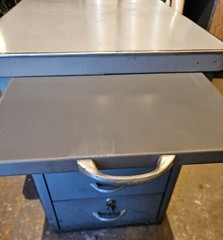 Vintage Original Authentic 4 Drawer Industrial Office File Cabinet w/ KEYS
