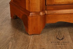 Ethan Allen French Country Style ‘Legacy’ Maple Bowfront Server