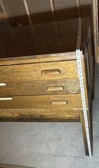 Antique Oak Architects flat file, Flat file, Map flat file