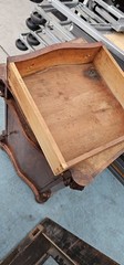 Antique Cabinet William IV? style Wood mahogany Under Desk/ Mising Top?29x16x18w