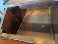 vintage Federal Style Wood Sewing Cabinet Springfield furniture works antique