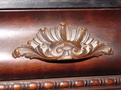 Antique Hutch Cabinet Cupboard Arched Bookcase Deco Jacobean Biedermeier Curved