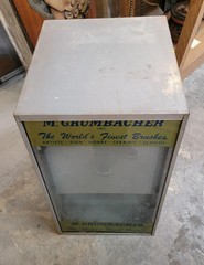 Vintage Industrial / Commercial Fixture Paintbrush Point of Sale Cabinet Art