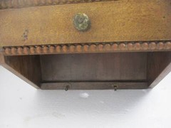Kitchen Apothecary Medicine Bathroom Wall Cabinet Ornate Hand Carved Wood Bevele