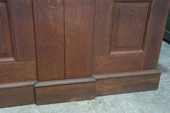 Antique Store Counter Kitchen Island oak watchmaker desk wood vintage apothecary