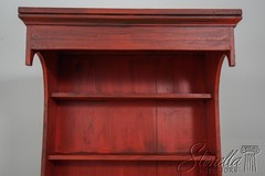 LF60777: Shaker Style Country Red Painted Finish Hutch