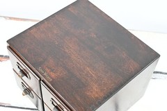 Antique . Shaw Walker Company Antique Quarter Sawn Oak 4 Drawer Desk File Cabine