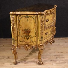 Venetian commode furniture chest of drawers lacquered wood Baroque style 900