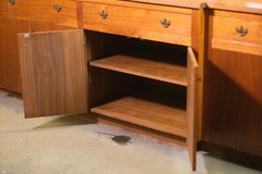 1960s Walnut Veneer 12 ft x 7 ft Storage Cabinet
