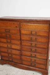 Antique Late 19th Century American Quarter Sawn Oak File Cabinet (AF3-390)