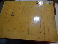 Vintage light beige Lacquer flower vine side drawers 12.5 x 9.5″ x 6″