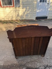 Antique Eastlake Victorian Walnut Washstand/Commode Cabinet Late 1890s.