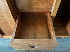 Antique Wood Guatemalan Jewelry Cabinet/Cupboard w/Inlay PLEASE READ