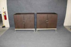 Pair of Matched Contemporary French Art Deco Style Large Side Cabinets