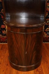 Flame Mahogany Curved Cabinet