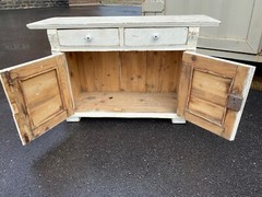 Antique Painted Pine Water Cupboard