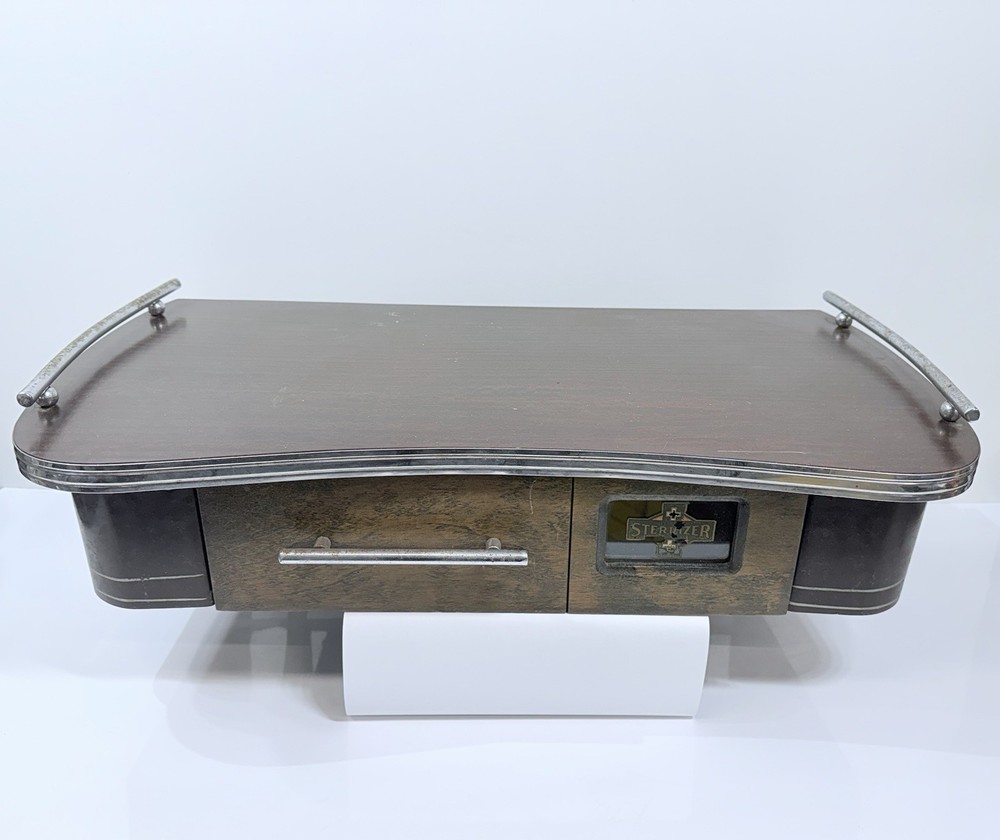 Rare Desk Wall Mount Sterilizer Cabinet Dr. Dentist Barber LLOYD Loom Products
