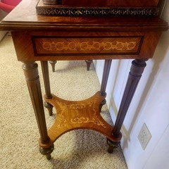 19th C French Marquetry and Ormolu Cabinet on Stand