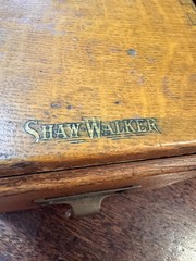 Shaw Walker Oak Antique File card drawer, single drawer 14″ 3″x5″card