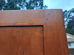 Southern Cherry Corner Cupboard Shop Made 20thc