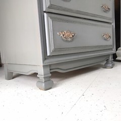 Sumpter Cabinet Co. Flat Olive Green Tall China Hutch with Gold Hardware Narrow