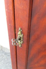 Late 1800s Victorian Carved Storage Music Record Cabinet 5962
