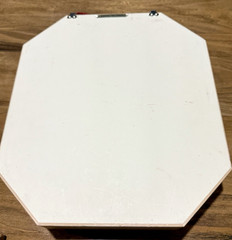 Vintage Italian Gold Mirror Jewelry Box Octagon Wall Cabinet Hidden Key Holder