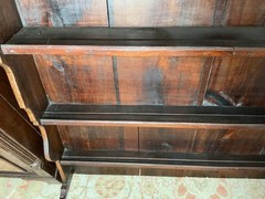 Antique English Oak Welsh Dresser Cupboard Storage Cabinet