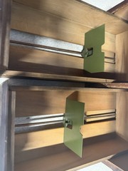 Antique 2 Drawer Weis Library Card Filing Cabinet U.S. Civil Engineers Corps