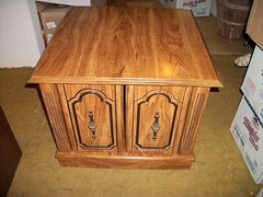 WOOD END TABLES SET OF 2