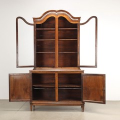 Antique Cupboard Neoclassical Style Walnut XIX Century Original