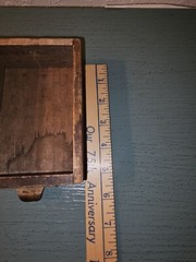 Antique 1920’s Apothecary Wood Drawer W/Brass Pull And Label Plate-Very Good
