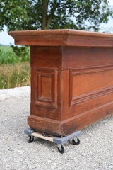 Antique Store Counter Wood Bar Kitchen Island industrial loft vintage tabletop