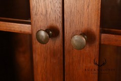 E.A. Clore Bench Made Solid Walnut Step Back Hutch