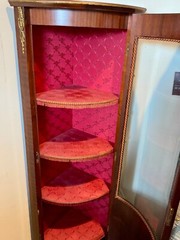 Antique Louis XVI French Corner Curio Cabinet