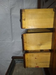 Antique Oak Dry Sink Cupboard Survivor Original Finish 1895 Dovetailed